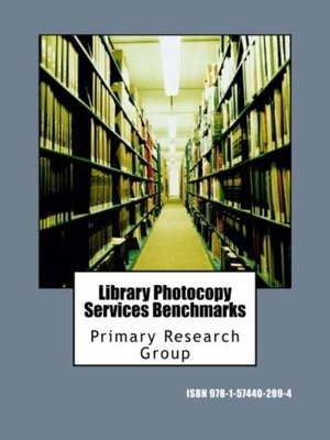 cover image of Library Photocopy Services Benchmarks